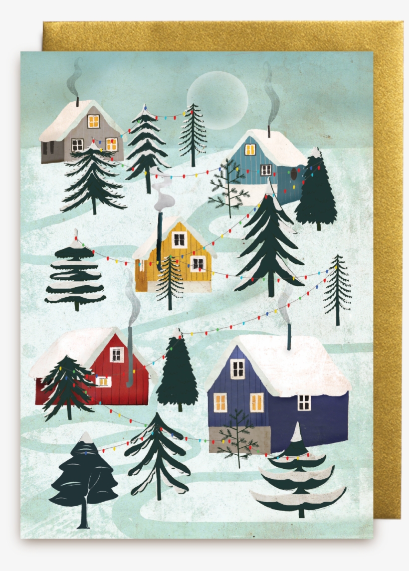 Lagom Design Very Merry Christmas, Retro Christmas, - Zimní Krajina Kresba, transparent png