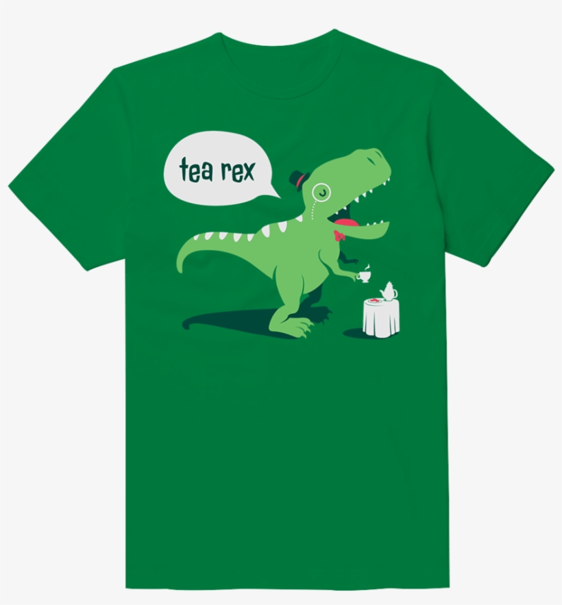 Tea Rex Funny T-shirt - Dino Funny, transparent png