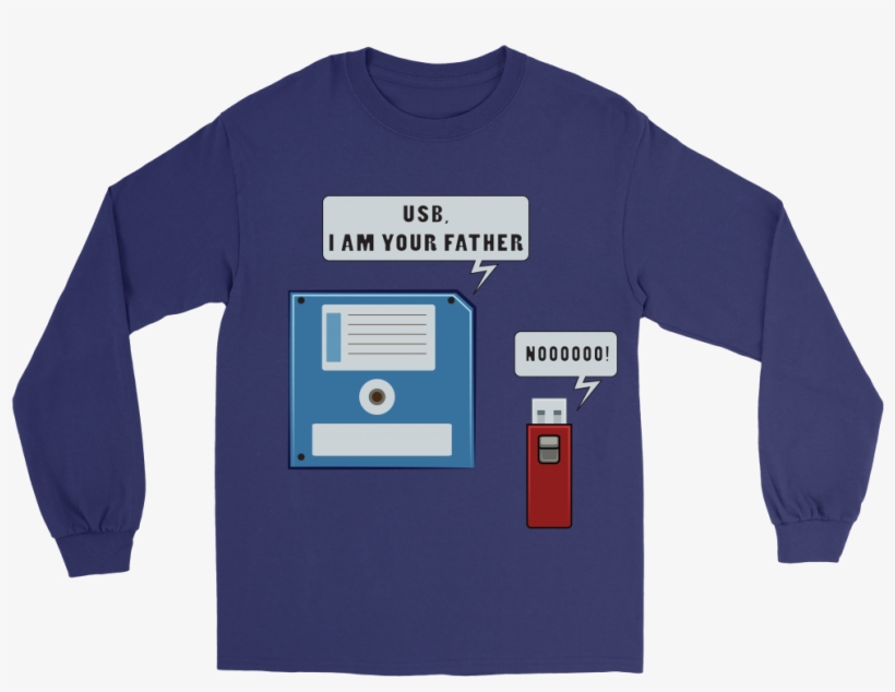 Usb Floppy Disk Funny Nerd Geek Unisex Long Sleeve - Partners In Crime Long Sleeve Shirts, transparent png