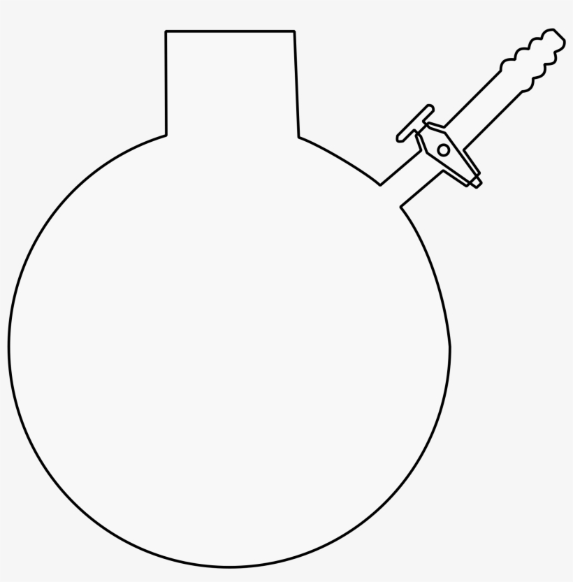 Open - Schlenk Flask, transparent png