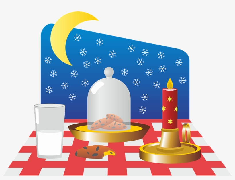 Christmas, Christmas Time, Advent, Table, Milk, Cookies - Christmas Day, transparent png