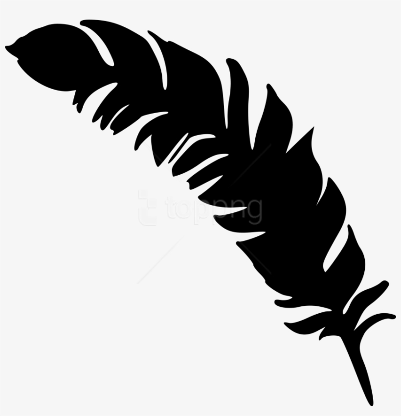 Free Png Simple Feather Silhouette Png Images Transparent - Feather Silhouette Transparent Background, transparent png