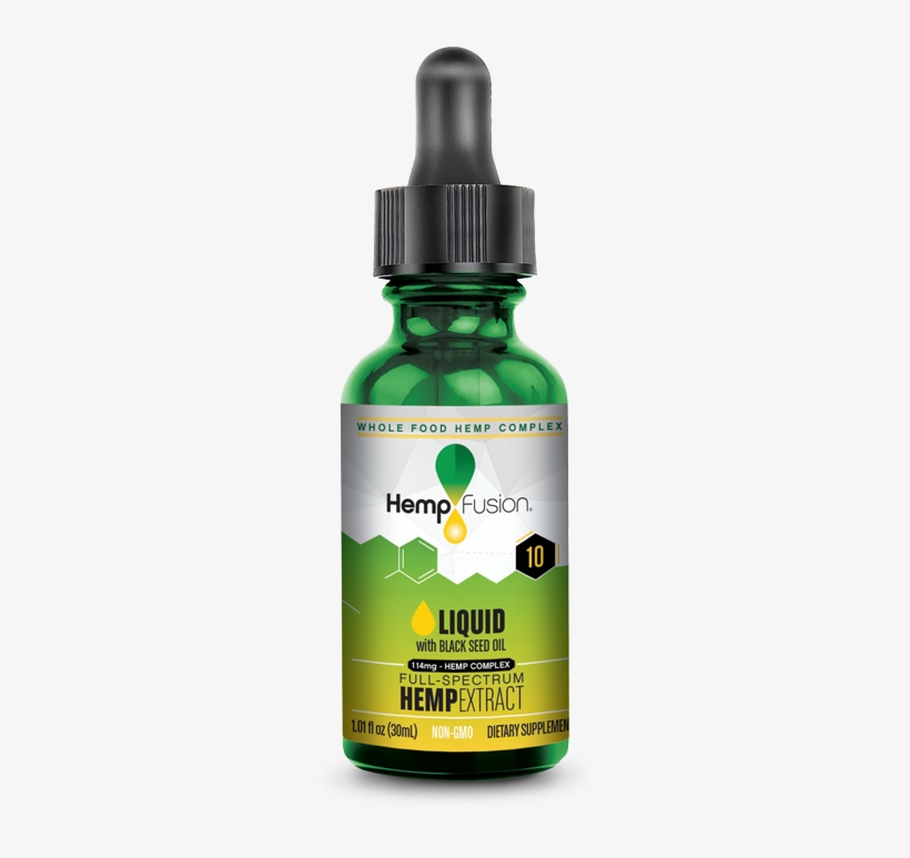 Hempfusion Liquid 10 Bottle - B12 Sublingual Drops, transparent png
