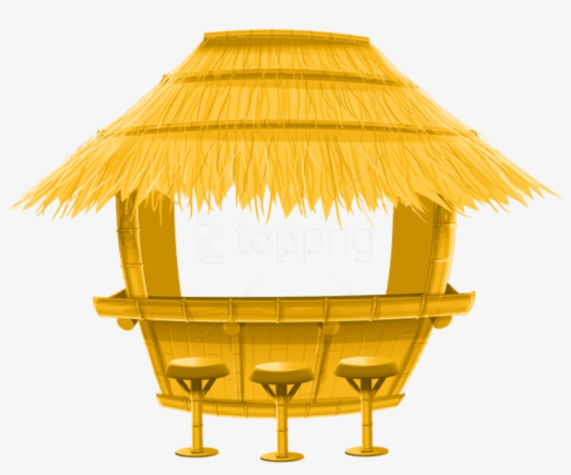 Free Png Download Thatched Bamboo Tiki Bar Clipart - Clipart Tiki Bar, transparent png