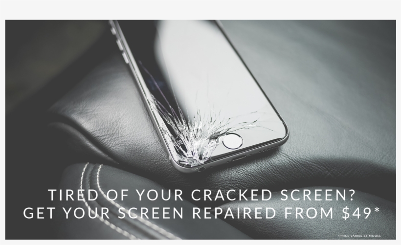 Cracked Screen - Leather, transparent png