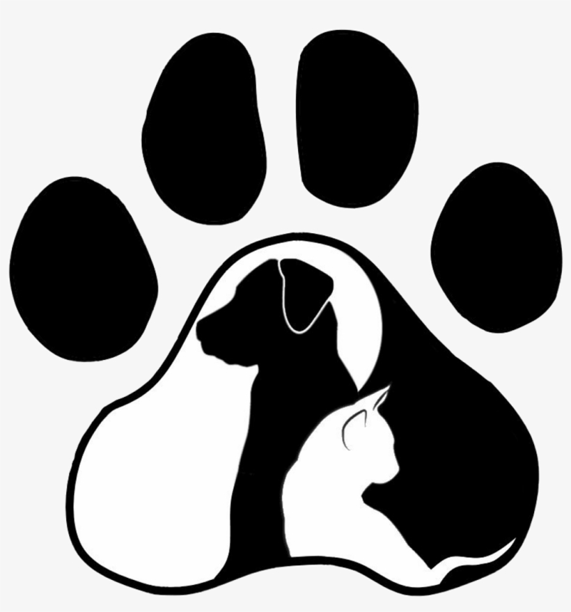 #sticker #pawprint #paw #dog #cat #cute #loveit #shilouette - Huellas De Perro Y Gato, transparent png