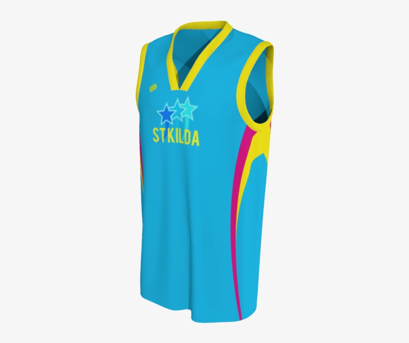 St Kilda Sparklers Basketball Uniform - Active Shirt, transparent png