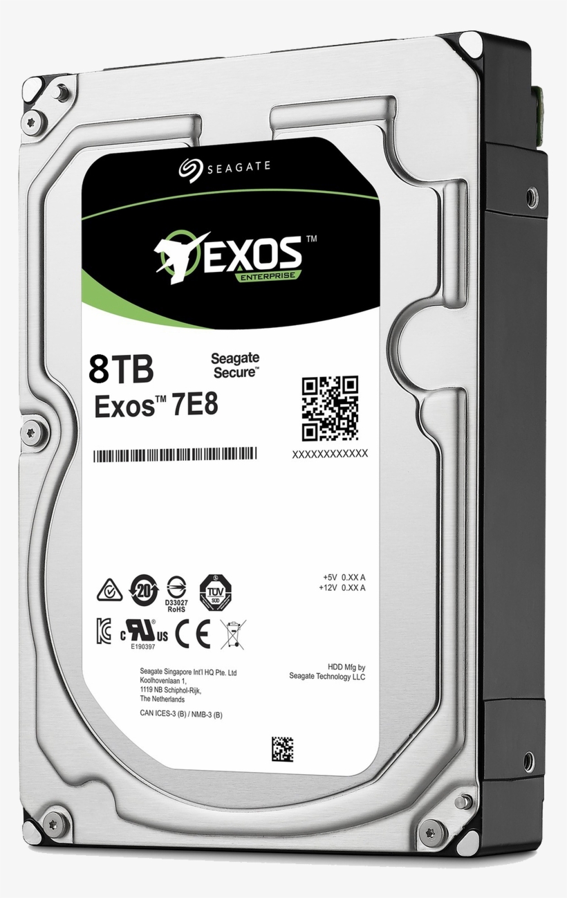 Seagate Exos 7e8 St8000nm0045 8tb - Seagate Exos 6tb, transparent png