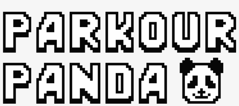Parkour Panda - Monochrome, transparent png