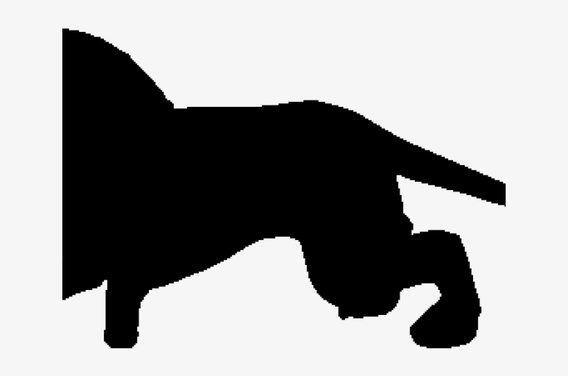 Silhouette Clipart Mountain Lion - Cat Jumps, transparent png