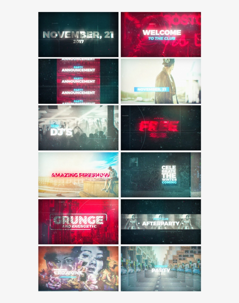 Grunge Party Promo - Flyer, transparent png