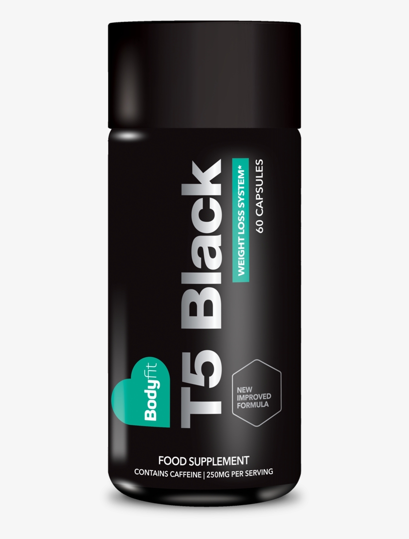 T5 Black Fat Burners, transparent png