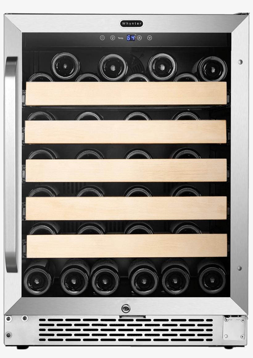 Whynter Built In Stainless Steel 54 Bottle Wine Cooler Whynter