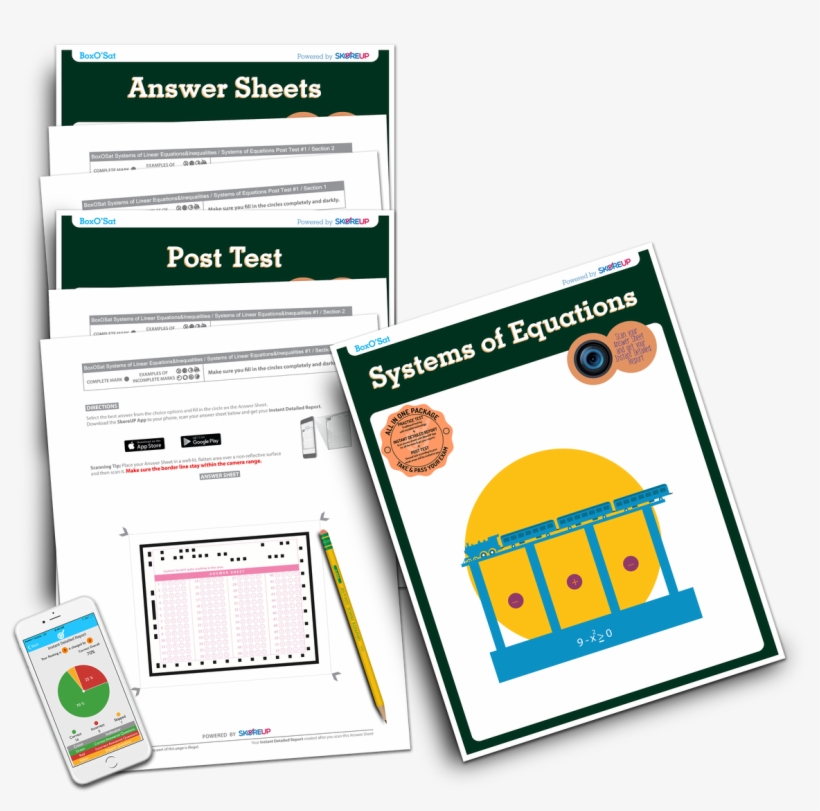 Boxo'sat Systems Of Linear Equations & Inequalities - Paper, transparent png
