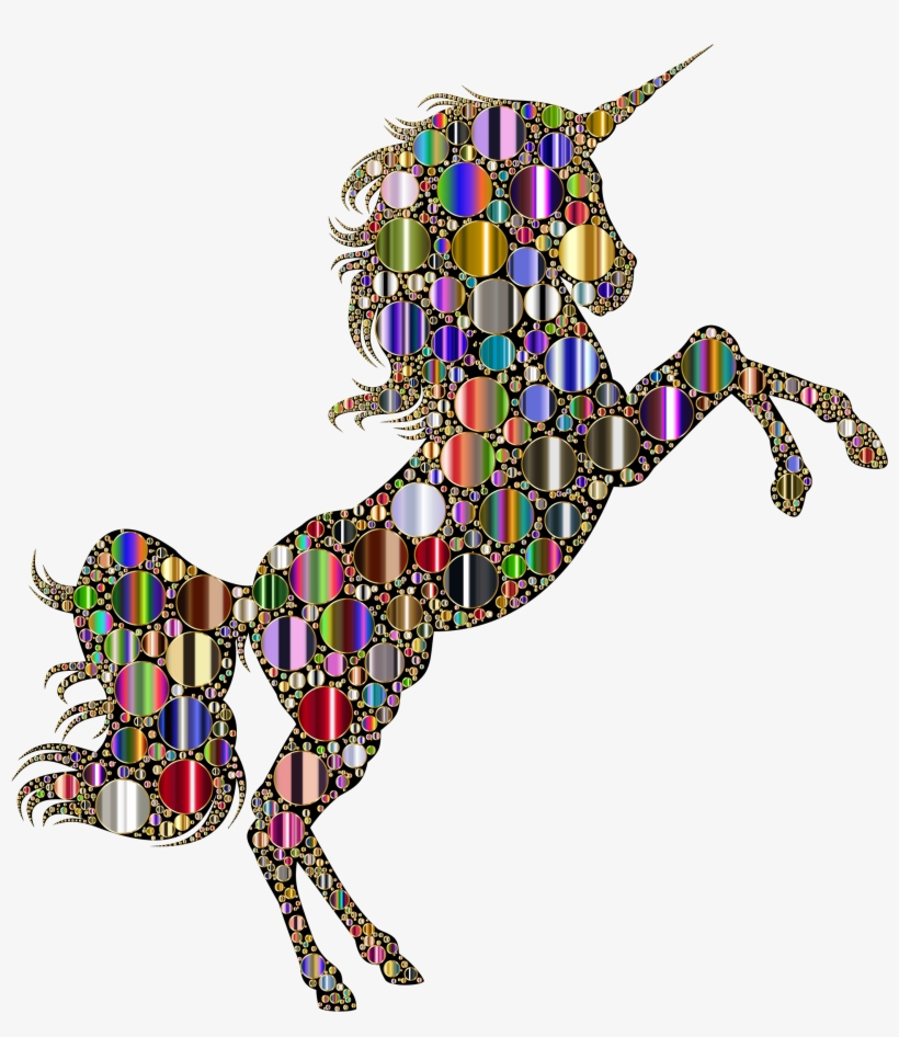 This Free Icons Png Design Of Prismatic Unicorn Silhouette, transparent png