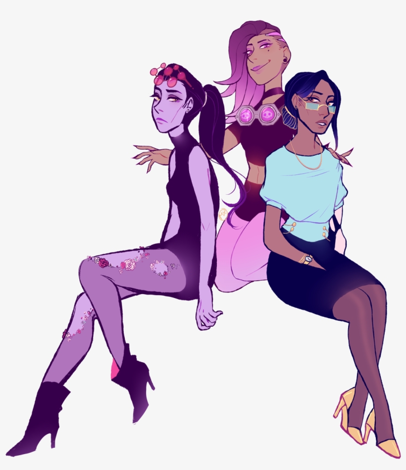 Please Please Please Read This Rant About Symmetra - Drawing Girl Friends, transparent png