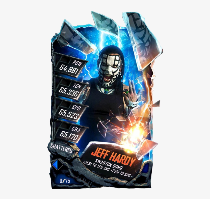 Jeffhardy S5 24 Shattered - Wwe Supercard Shattered Cards, transparent png