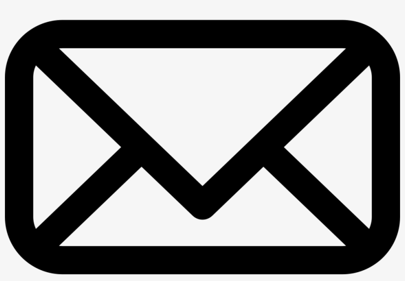Banner Royalty Free Stock Mail Png Icon Free Download - Email Envelope Outline Shape With Rounded Corners Png, transparent png