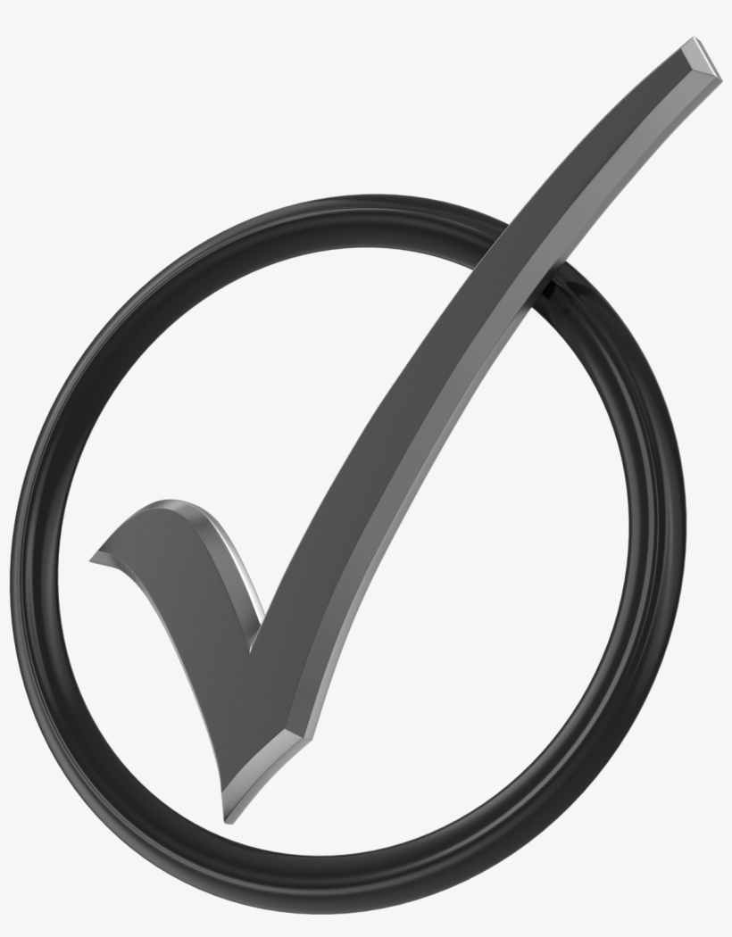 Silver Check Mark In Circle Emblem 2048x2048 PNG Download PNGkit