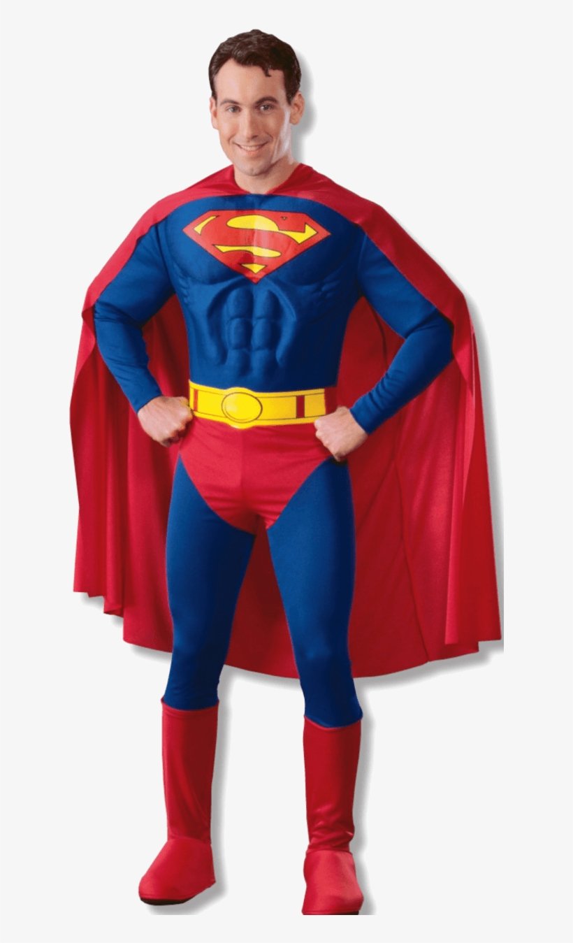 Adult Muscle Chest Super Hero Superman - Superman Costume, transparent png