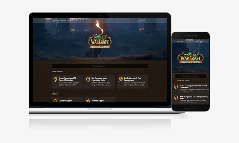 Blizzlike World Of Warcraft Forum Theme - Tablet Computer, transparent png