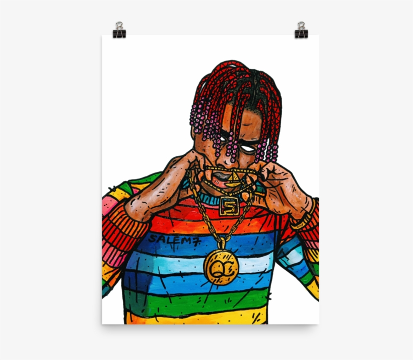 Lil Yachty Print - Lil Yachty With Cartoon, transparent png