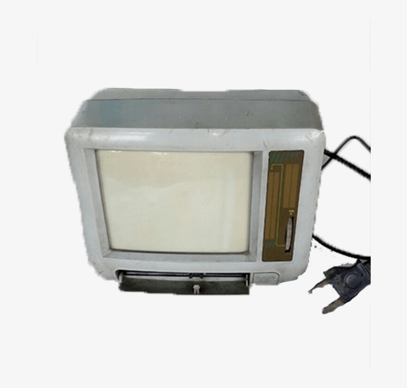 25 Year Old Vintage Small Black And White Tv - Screen, transparent png