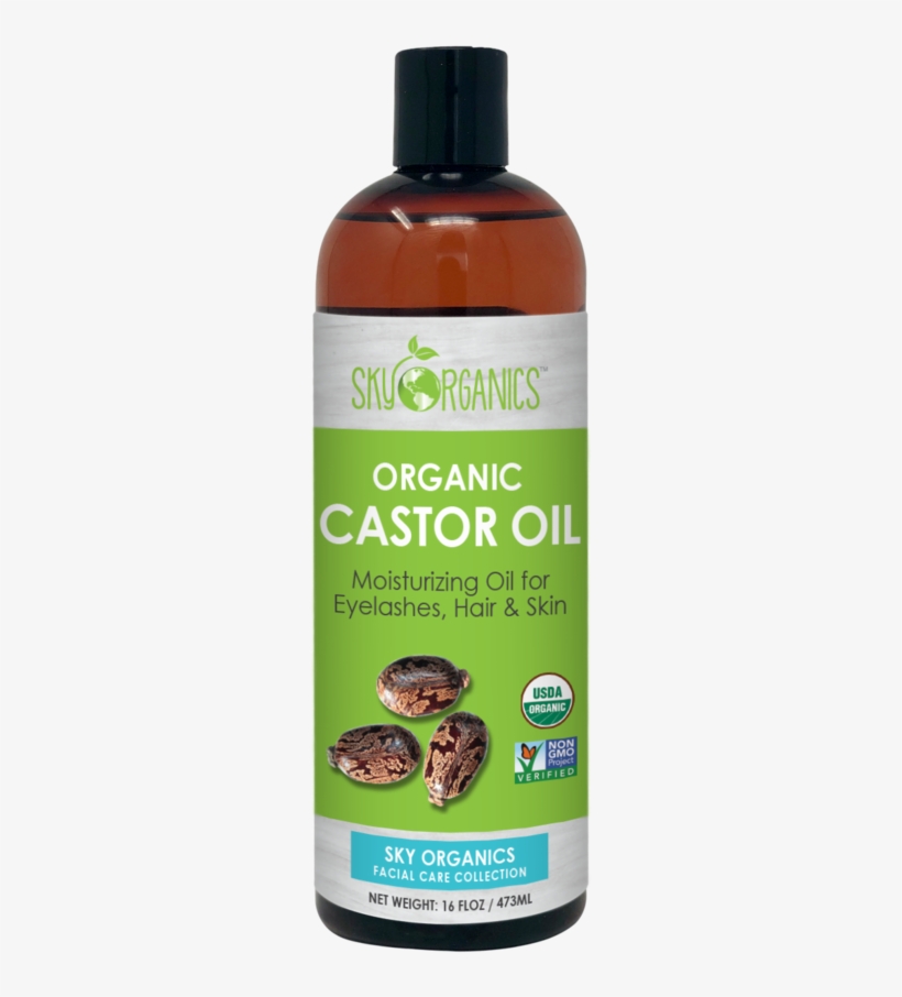 Everythingherbs - Sky Organics Castor Oil, transparent png