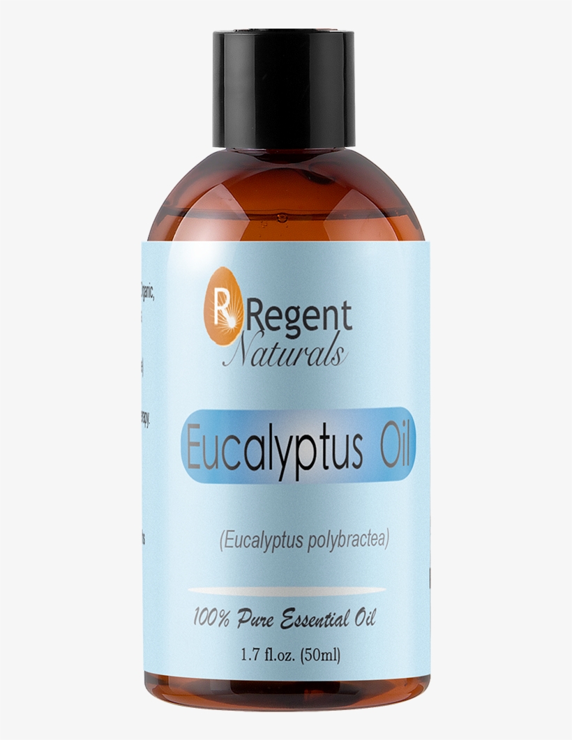 100% Pure Organic Eucalyptus Essential Oil - Bottle, transparent png