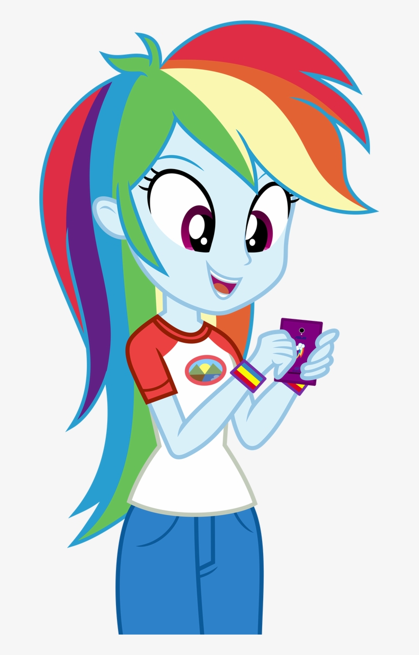 665 X 1202 2 - Mlp Eqg Rainbow Dash, transparent png
