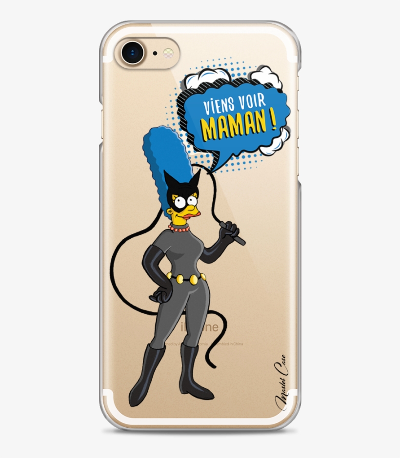 Coque Iphone 7/8 Marge Simpson Cartoon Design- Viens - Coque Iphone 7 Les Simpson, transparent png