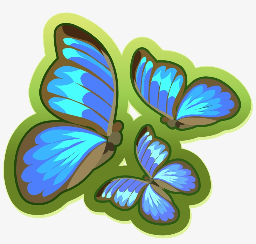 Butterflies Blue Butterfly Wings - Butterfly, transparent png