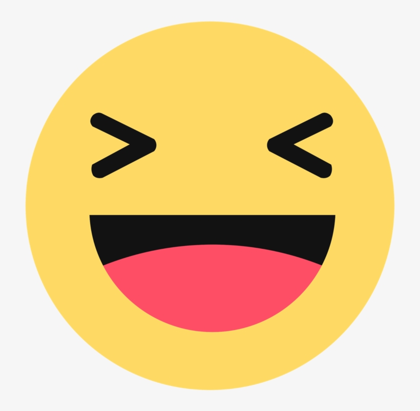 Emoticon Button Facebook Like Download Free Image - Facebook Haha Emoji Png, transparent png