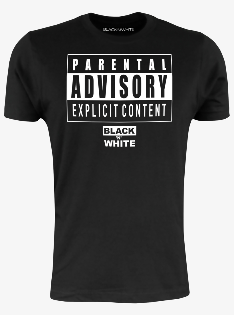 "explicit Content" T-shirt Black'n'white - Marcus Lemonis Heart T Shirt, transparent png