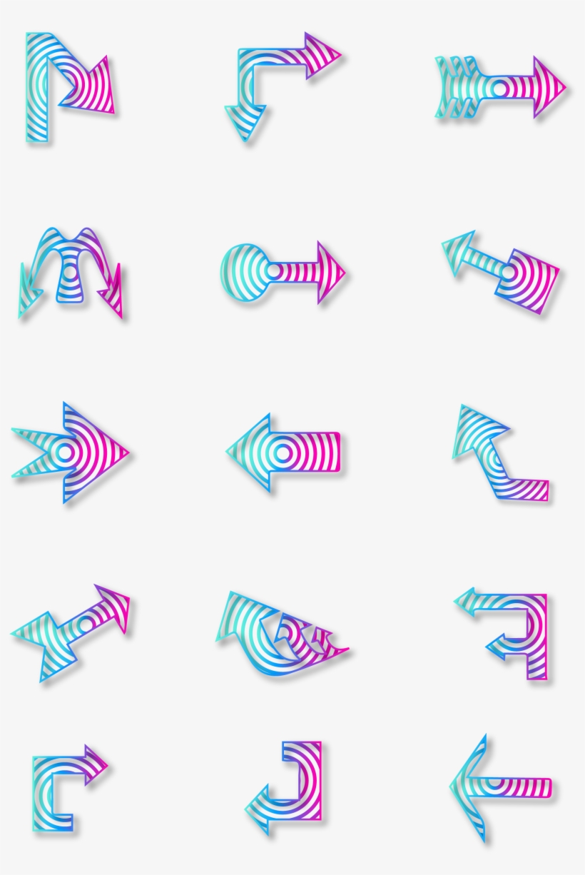 Setas Coloridas De Moda Minimalistas Icones Seta Png 2133x2852 Png Download Pngkit