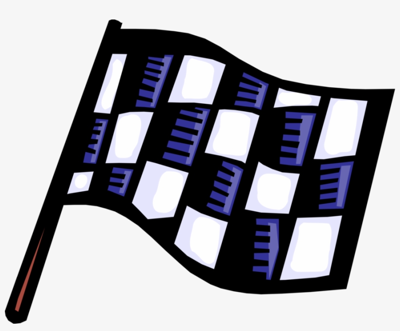 Vector Illustration Of Auto Racing Race Finish Checkered, transparent png