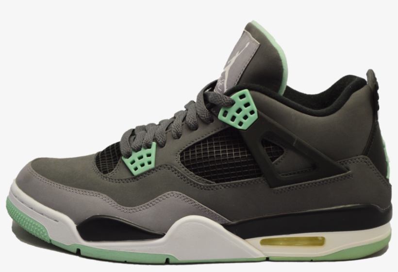 Air Jordan - Jordan 4 Black Gray, transparent png