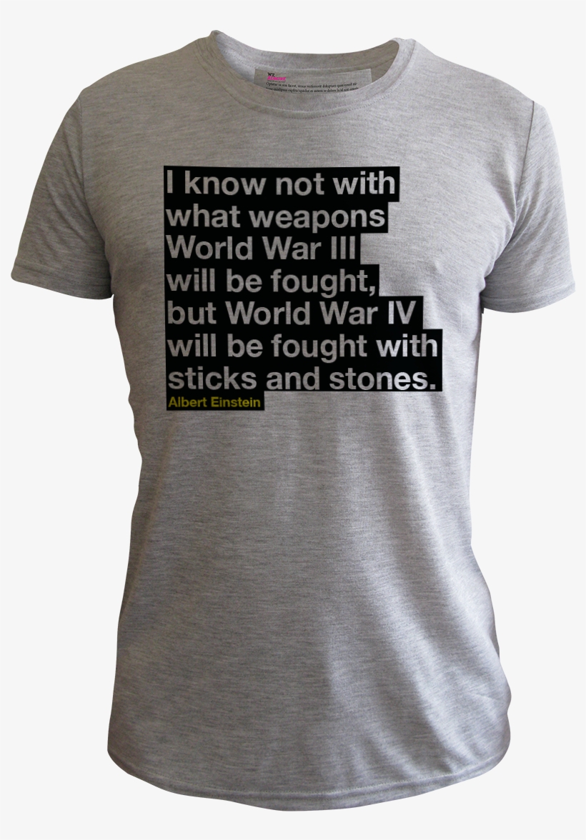 Einstein Quote Men Grey - Albert Einstein Quotes, transparent png