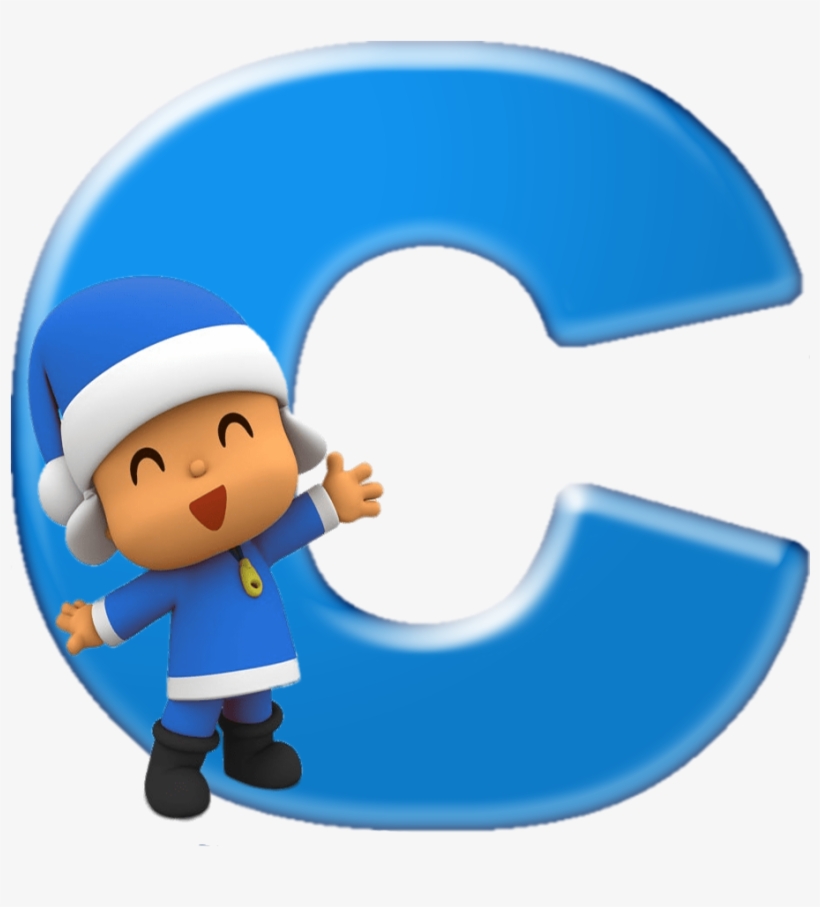 Alfabeto Decorativo Pocoyo Png - Cartoon, transparent png