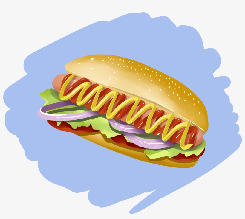 Hand Painted Original Anime Vector Food Fast Food Foreign - Fast Food, transparent png