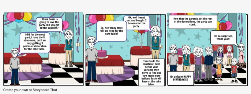 Susie's Birthday Equation - Cartoon, transparent png