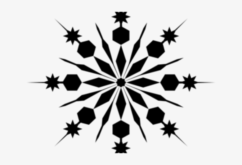 Snowflake Silhouette Cliparts - Red And Green Snowflakes, transparent png