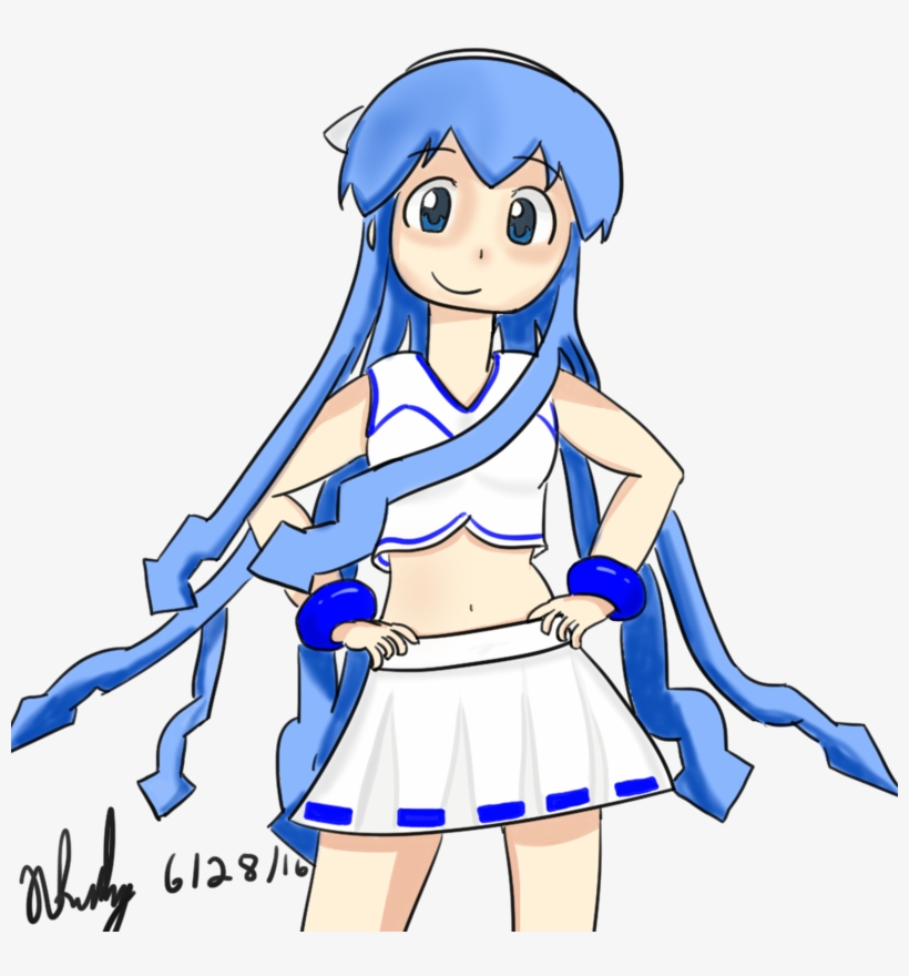 Siberianrusky 20 7 Cheerleader Ika Musume By Siberianrusky - Squid Girl Cheerleader, transparent png