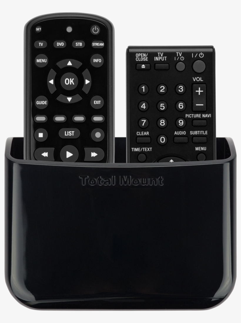 Uni Rh Black Double 1 Pack Transparent - Remote Holder, transparent png