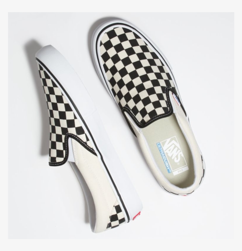Vans Checkerboard Slip On Pro - Vans Slip On Pro Checkerboard, transparent png