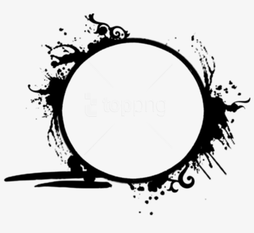 Free Png Circle Frame Png - Grunge Circle Frame Png, transparent png