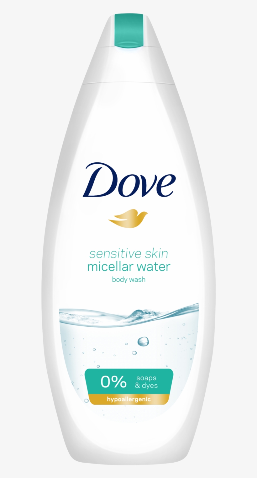 Dove Micellar Sensitive Body Wash, transparent png