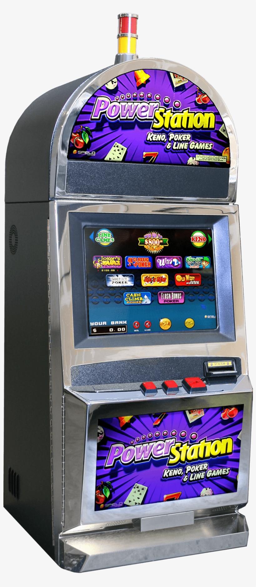 Spielo Ps Plus Gaming Machine - Video Game Arcade Cabinet, transparent png