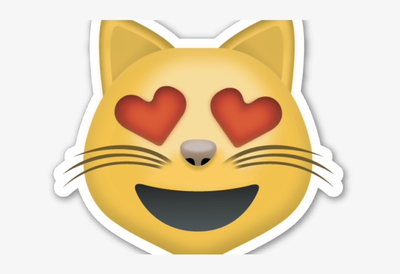 Emoji Clipart Cat - Emoticones De Whatsapp Gato, transparent png