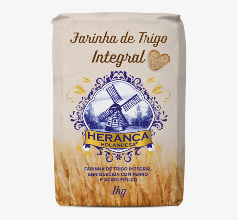 Farinha De Trigo Herança Holandesa Integral 1 E 5kg, transparent png
